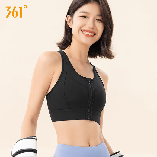 361 sports underwear women's front zipper shock-proof gathering fitness running yoga anti-sagging bra