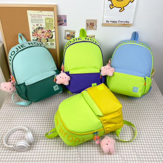 Backpack ladies backpack new Korean style fashion Oxford cloth waterproof junior high school students primary school bag dark green (no pendant) TJ936