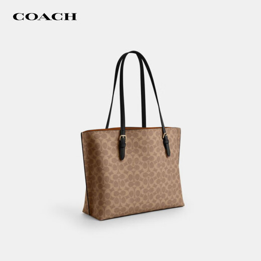COACH蔻驰女士大号托特包单肩包大容量通勤包手提包轻奢礼物女 CV967 IMQRX