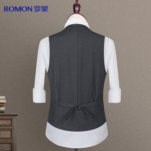 Luo Meng suit vest men's slim business professional work formal wear wedding groom vest waistcoat suit men's clothing
