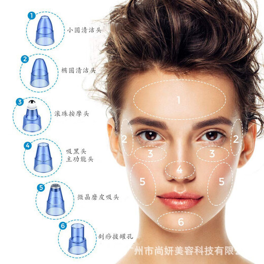 Define Beauty Electric Vacuum Blackhead Remover Exporter Blackhead Remover Pore Cleaner Unisex Facial Cleanser 6 Beauty Heads Free Gift, Single Shot Not Available