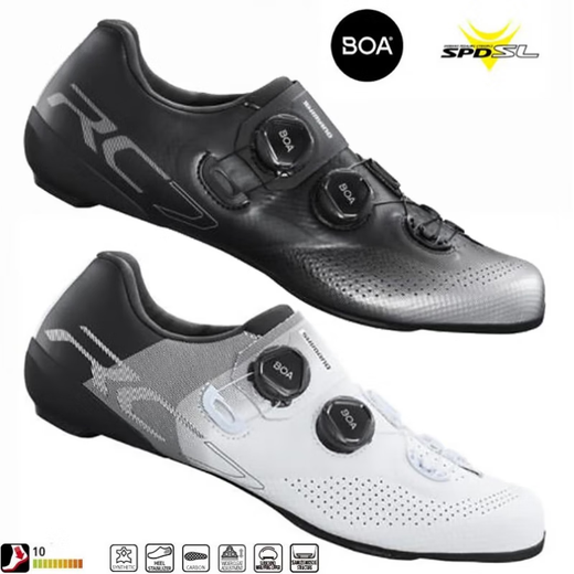Shimano RC302 Lock Shoes Road Auto Schuhe RC703 Wide Version Boa Fast Lock STORT RC502 Radsportschuhe Weiß RC702 42