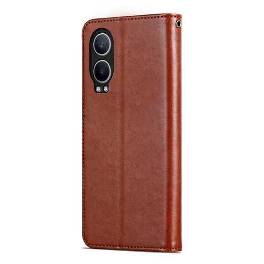 Ju Xiaozhi is suitable for oppoK12X mobile phone case flip leather case PJT110 wallet card case full-package anti-fall soft inner shell with magnetic buckle protective cover for men and women oppo K12X [brown]
