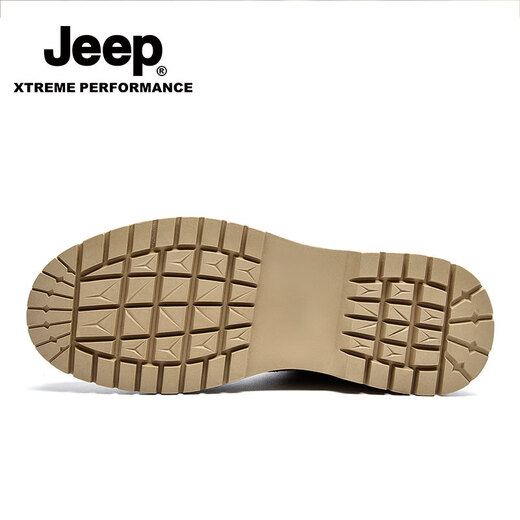 Jeep Martin Boots Herrenschuhe für Sommer Neue Retro-Arbeitsschuhe für Männer für Herren High Top plus Samt verdickte warme Baumwollschuhe für eine Single-Layer-Schicht für Männer [Standard-Lederschuhgröße] 40