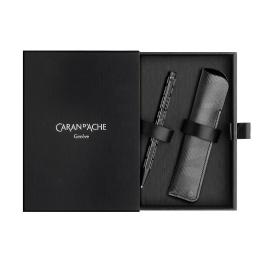 
CARAN D'ACHE CARAN D'ACHE Swiss Black Warrior Limited 849/844 Oily ballpoint pen gift box metal sign pen custom ECRIDOR golden ballpoint pen