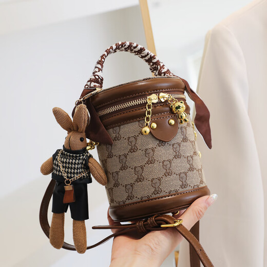 Siazella Bucket Bag маленькая сумка женский новый стиль 2024 модная женская сумка для женского кросса с одной плечой для девочек подарки на день рождения подарки для подруги хаки [подарочная коробка]