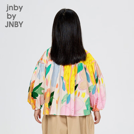 jnby by JNBY新款江南布衣童装宽松长袖衬衣24秋男女童1O7211160 690/杂粉 160cm