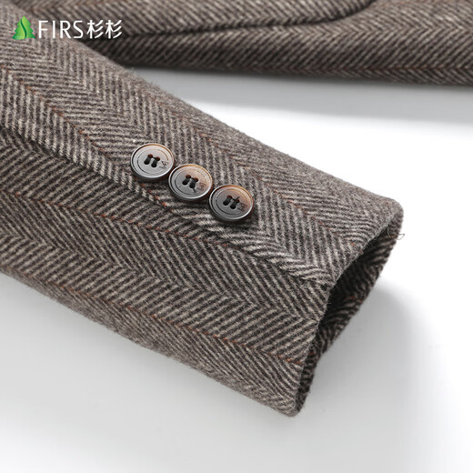 Shanshan Sheep Wool Double-sided Wool Suit Men's Spring and Autumn Business Casual Slim Professional Workwear Single Suit Jacket