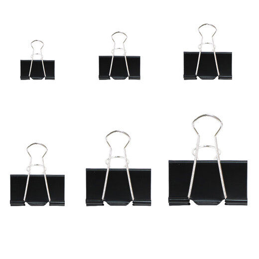 Deprint 25 mm mittelschwarzer langer Schwanzclip Mehr als 3890 Spezifikationen Paper Ticket Clip Metall Clip Swallow Heck Clip Student Test Papierschiff
