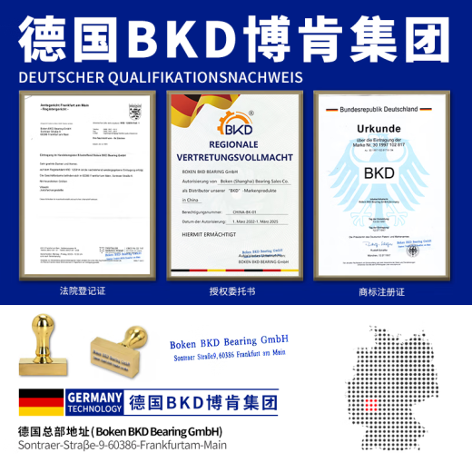 德国BKD进口轴承6213 6214 6215电机6216深沟球轴承6217 6218 6219ZZ 6215-RS胶盖  【P5级】75*130*25 其他