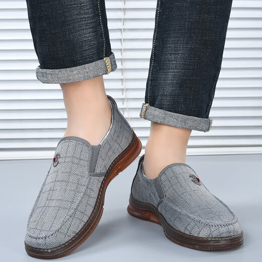 2025 Nuevo zapatos de tela Beijing de primavera y verano zapatos para hombres zapatos para hombres zapatos de trabajo de tendón de tendón de carne