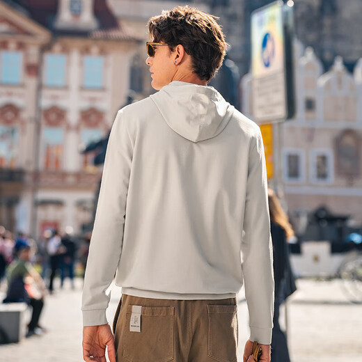 Mr. Bu Bu's dünnes Basis -Sweatshirt für Männer lässig mit Kapuzen -Herren -inneres Top 2025 Neues Produkt KT15763 Bronze XL (180)