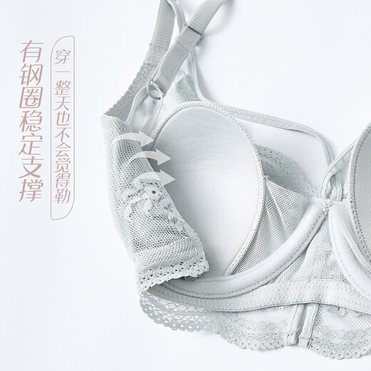 Sweet lady GOSO underwear women's comfortable seamless sexy bra women's push-up underwear pink blue 75B