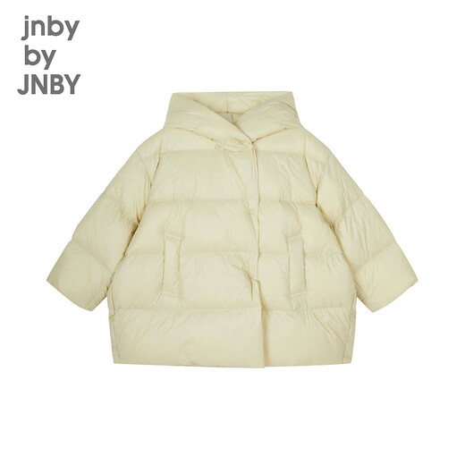 
jnby by JNBY Jiangnan cloth children's clothing autumn and winter down jacket thickened warm soft hooded boys, girls and children 1NAC12610 748 light bean yellow 120 cm