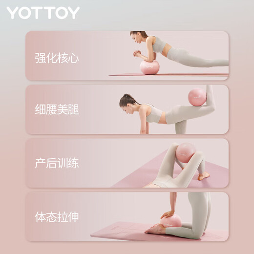 Yottoy Pilates kleiner Ball Schweizer Yoga Ball Mini 25 cm formen Bienen Taille und Butt Fitness Bodybuilding Sport Balance Ball Frauen