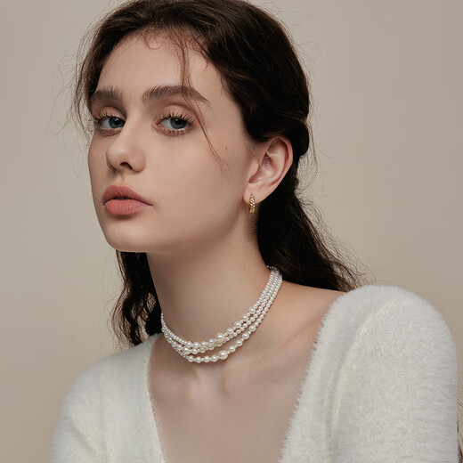 Arsis innocence era retro OT buckle long necklace French original fashion simple necklace sweater chain gift for girlfriend Retro OT buckle long necklace