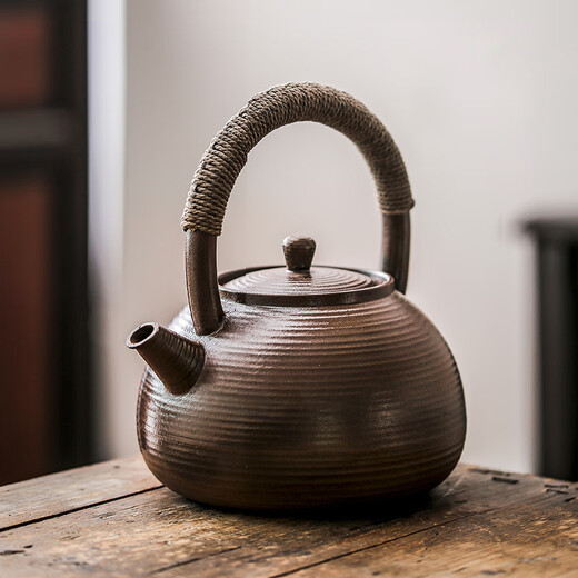 
Xihanya (ROYHOYE) Laoyan Nichizhai Cooking Teapot Pure Hand-pulled Boiling Kettle Household Japanese Outdoor Teapot Anti-scalding Coarse Electric Ceramic Kettle Mingquan No. 15862 1360ml