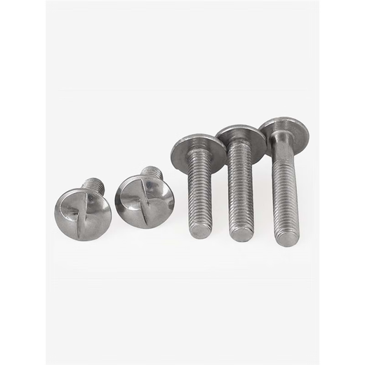 Bingneng 304 stainless steel round head one-way S slot machine screw anti-theft screw S-shaped screw one-word guardrail special bolt M4*16 15 pcs