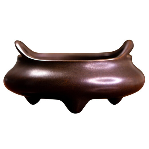 Fournace Qiaosheng, Chen Qiaosheng's Bridge Ear Treegled Breast Furace, Classic Antique Home Study Copper Furace B684