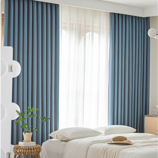
Mercury home textile curtains, sunshade, living room and bedroom 5A grade antibacterial hook curtains 130 width 180 height cm 1 piece cream color