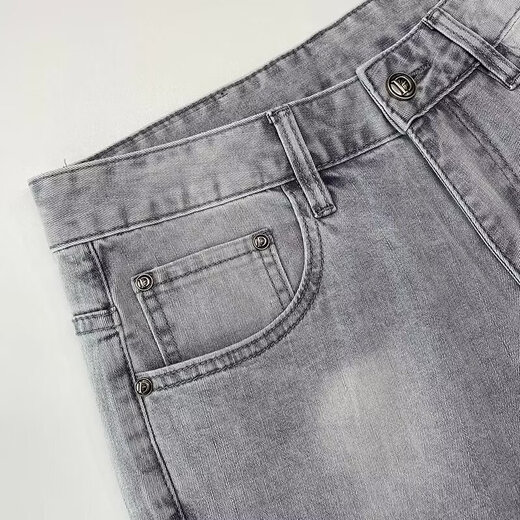 Yafang Summer New Style Jeans Herren High-End-Stretch-Slim-sitzige Hose Trendy Brand Jeans Hosen Hosen Straighthose 9906 Blau 30