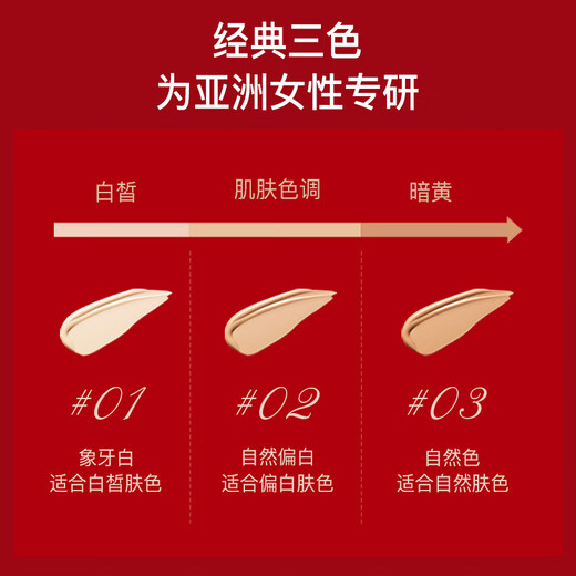 DO Light Cushion Smooth Air Cushion Powder Combination 12g+8g Light and compliant, moisturizing, covering blemishes, moisturizing and not easy to remove makeup, natural color 12g+8g