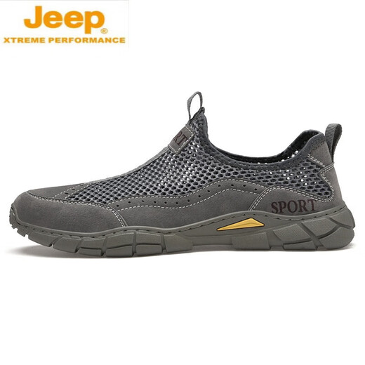 Jeep Spirit Sandals Zapatos para hombres para zapatos de malla de verano zapatos livianos sin deslizamiento de gran tamaño al aire libre.