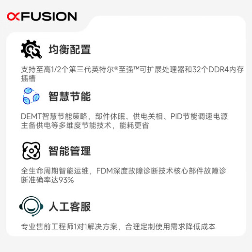 SuperFusion Fusionserver [2288HV5] [RACK SERVER] Внутренняя модель Глубокое обучение Сценарий искусственного интеллекта 2 Золотые медали 6230 40 Ядер 2,1 г Двойной электрический 32G480G Твердое состояние + 3 8T RAID5