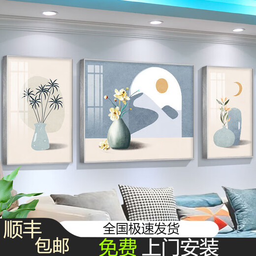 Tnbrothers salon décoration peinture de luxe luxe abstrait plante fleur canapé fond de mur mur peinture moderne simple de goard