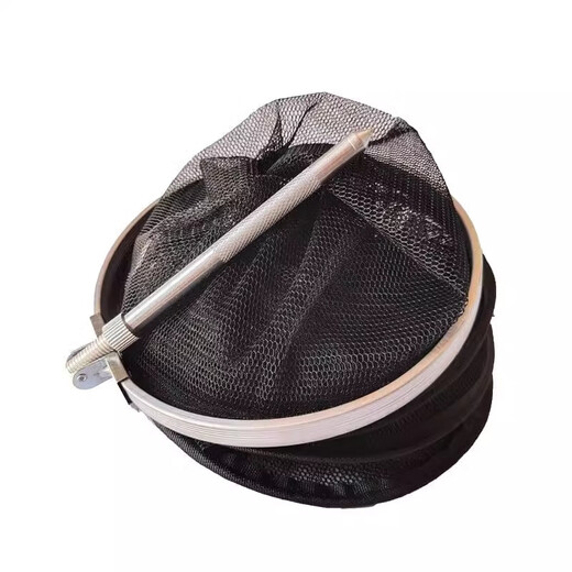Portable small fish protection for wild fishing for pets, small eye net bag for fishing, anti-hanging, quick-drying, folding fish protection, stream walking net bag, portable fishing protection - positioning type 1 meter - 1 piece (bulk)