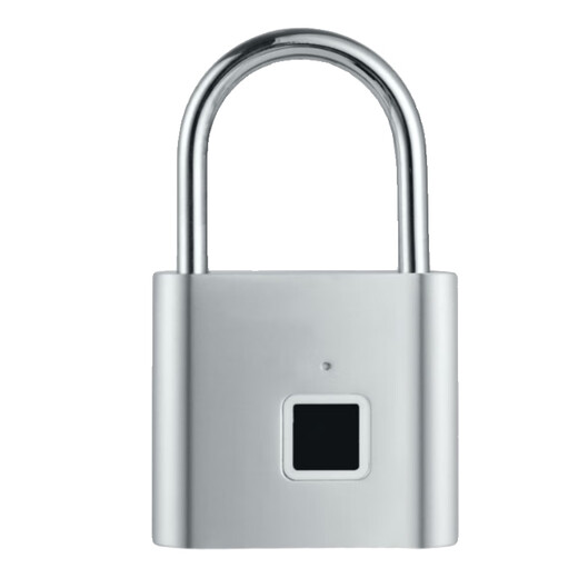 Qiansu wheel fingerprint smart padlock fingerprint padlock smart electronic padlock black one basic model 10 fingerprints