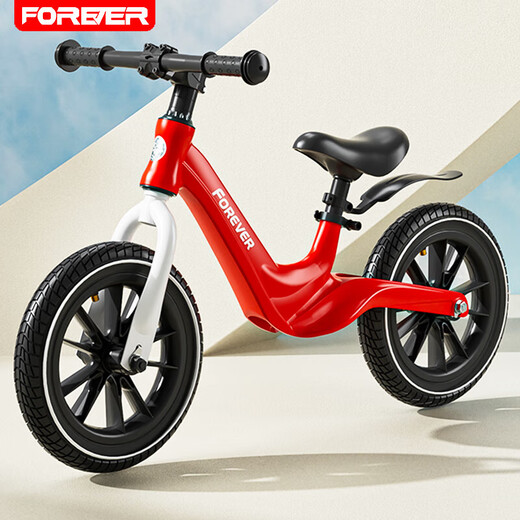 Balance pour enfants pour enfants Scooter pour enfants Balance pour enfants Balance sans pédale Scooter Scooter's Balance Balance Balance 14 pouces Top-ats White 丨 Aluminium ALLIAGE INTÉGRÉE Roue + sac cadeau