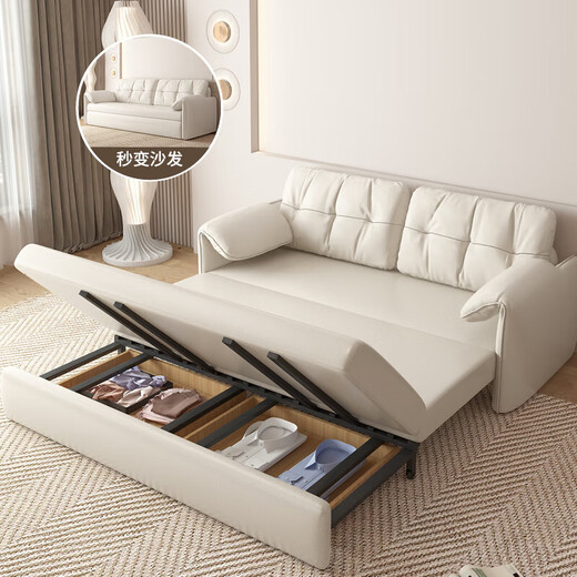 Yilinju-Sofa Bettfaltsofa Bett integriert und doppelt 2025 kleine Wohnungssofa-Bettfalten und Lagerung