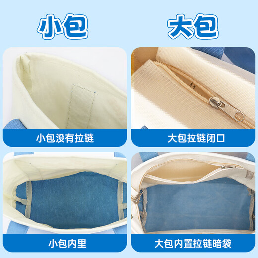 Disney bag women's bag mini canvas handbag cartoon canvas bag Judy blue and white commuter bag birthday gift for women