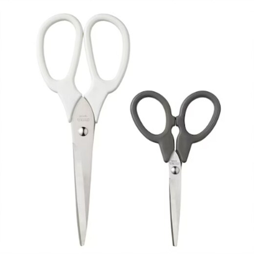 lKEA国内代购特洛卡 剪刀3件套 不锈钢家用小剪刀厨房  默认 特洛卡家用剪刀蓝色