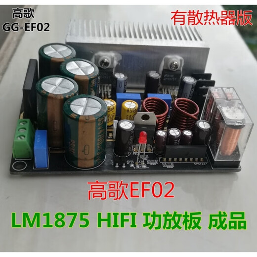 Customized Class A LM1875 IFI amplifier board GC version flavour 1969 LM3886 vocals Silver amplifier board with radiator