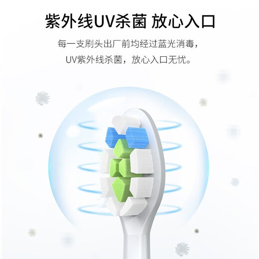 Jingbeikang adaptado a la cabeza del cepillo de dientes eléctrico de Philips HX684C/HX684D/HX684J/HX684A/HX684P/HX9033/67 HX6063/67 HX9024/67 CABEZA DE REEMPLACIÓN Tipo de defensa de 3 años blancos 3 paquete de 3