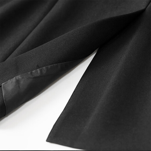 Shandubila Professional Commuting Suit Women's Spring and Autumn Formal Suit Jacket Pants Interview Two-piece Set Black M