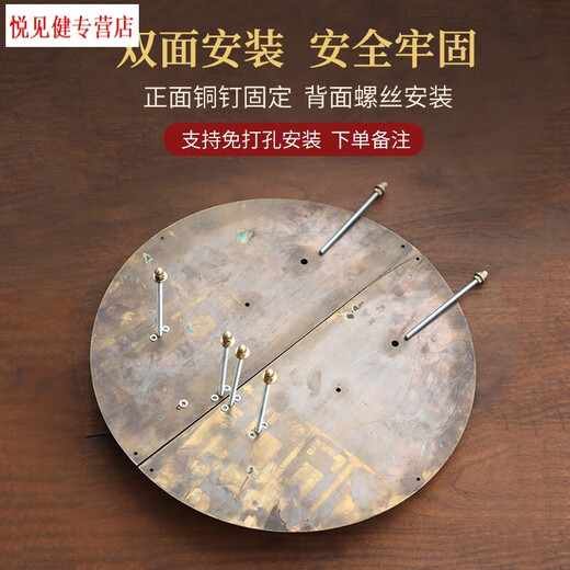 XMSJ antique door lock handle hand-style copper door knocker villa courtyard wooden door bolt latch handle 35cm ordinary bronze base card 1 point 5mm