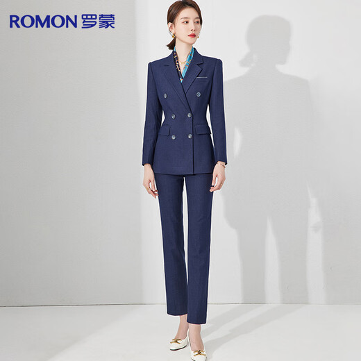 Luo Meng Suit Women's Professional Decoration Single Suit Business OL Women's Interview Work Commuting Suit Jacket