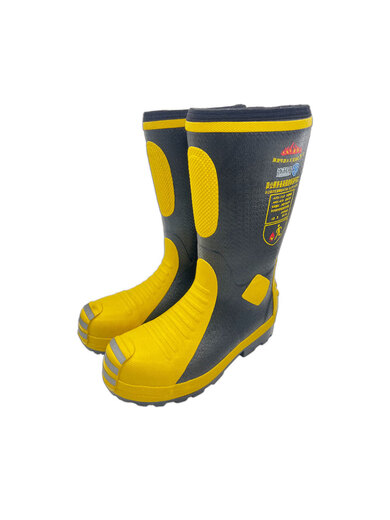 New fire-fighting protective boots, ultra-light fit, 3C certified firefighter competition training boots, combat water shoes, rescue rubber boots, fire-fighting competition ultra-light boots, size 40 (ultra-light)