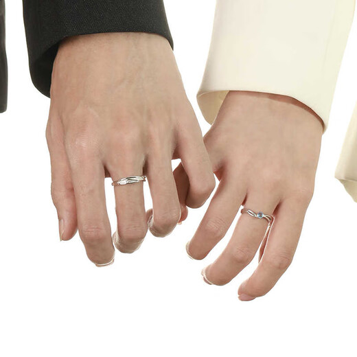 Dirholl Moonlight Platinum Ring PT950 Couple Ring, Birthday and Anniversary Gift for Wife, Luxury Customized Model - Moonlight Pair of Rings - Can be Engraved