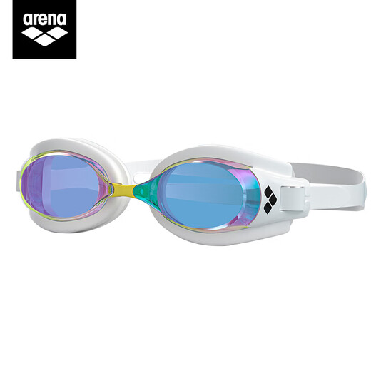 Arena myopia swimming goggles, coated, waterproof, anti-fog, genderless, fashionable myopia swimming goggles for men and women, BLRU/white-730 coating, please leave a message for different degrees on the left and right.