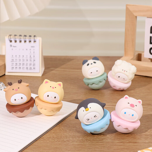 Tatanice Tumbler Desktop kleine Ornamente Office Girls Computer Creative Lovers Kindertages Geburtstag Geschenke Tumbler-Cheese Miau
