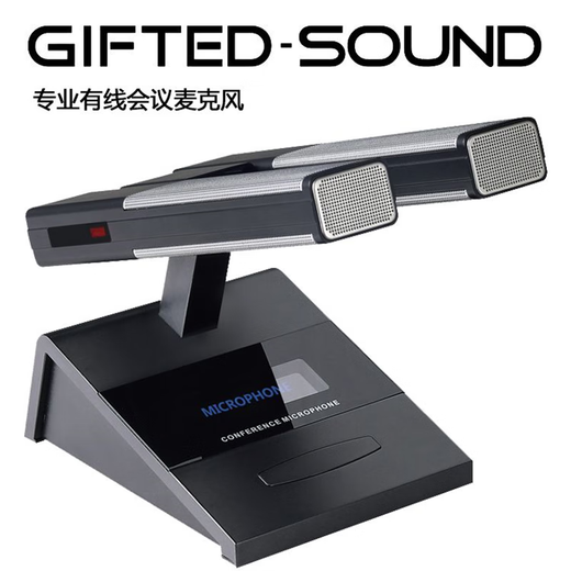 Yingsheng GIFTED SOUNDGS wired conference microphone gooseneck double pole double round pole podium desktop speech condenser dual microphone (D type) gooseneck