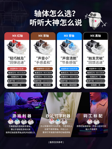 CHERRY German Cherry MX2.0S mechanical keyboard wireless three-mode Bluetooth black tea green axis office e-sports game MX3.0STKL matte white wired red axis