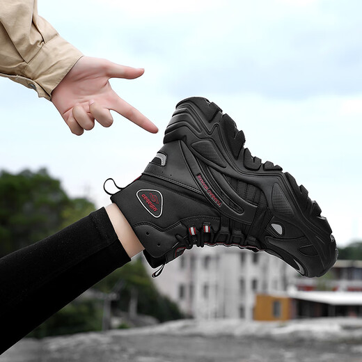 Yijiabao Schneestiefel für Frauen im Winter plus Samt warme Baumwollschuhe Marke Frauenschuhe Vielseitige Schuhe für Frauen 2025 neue Vater Schuhe erhöht 38 empfohlen, eine größere Größe zu nehmen