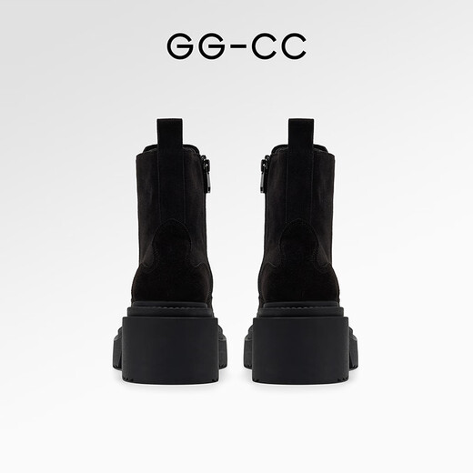 GG-CC [BRAD Superman] Neue Wintermode dicke Martin Boots Outdoor arbeiten große gelbe Boots Frauenschuhe G24Y7505 Iron Grey 36