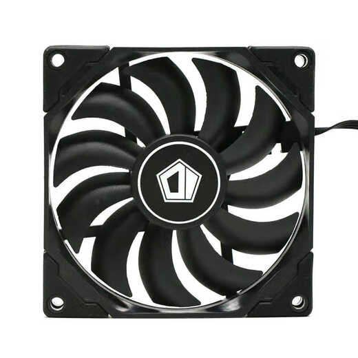 TMJD MISS9215 9 cm cm Temperaturregelung 4p Computer Gehäuse Kühler CPU -Kühllüfter 12V Schwarzes Rahmen schwarzes Blatt mit Stoßdämpfungspad) 4p)