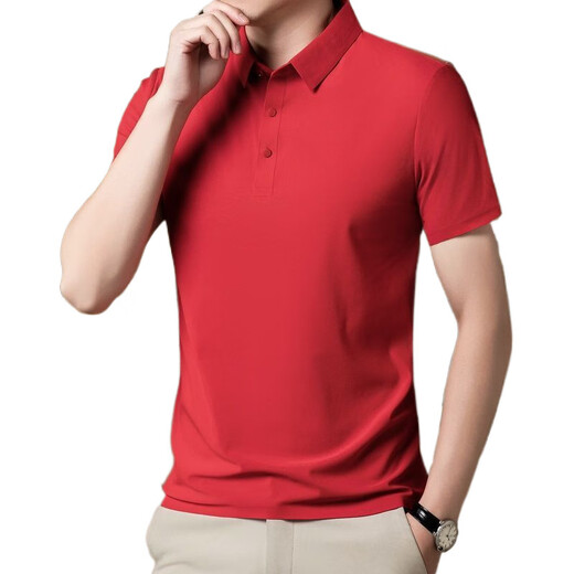 
TTPMER Summer Men's Stretch Ice Silk POLO Shirt Short Sleeve T-shirt T-shirt T-shirt T-shirt T-shirt T-shirt T-shirt 12358 Black + 12358 Medium Gray M Recommended 80-105Jin [Jin equals 0.5 kg]